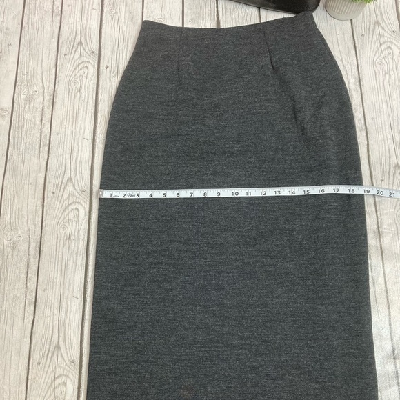 Eileen Fisher Viscose Wool Knit Skirt - Picture 5 of 9